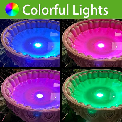 Garden Gnomes Outdoor Gnomes Garden Decorations for Yard Colorful Lights Resin Solar Outdoor Statues with Bird Bath Feeder Outside Lawn Patio Housewarming Gifts 6.25 * 4.25 * 9.25 Inch