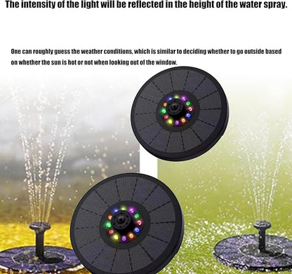 Floating Solars Bird Bath Water Fountains Light Garden Waterfalls Fountains Pond Panel Powered Water Pumps Garden Oxygenation Pumps for Pond
