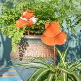 Sungmor 2PC Foxes Decorative Garden Stakes, Animal Statue Stakes for Indoor Outdoor Planters Yard Decòr, Metal Arts Lawn Landscaping Decorations, Cute Little Foxes Figurine for Potted Plants Ornament
