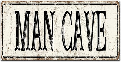 Madcolitote Rustic Man Cave Wood Signs Man Cave Custom Street Sign Vintage Wood Plaque Farmhouse Wall Art Farmhouse Wall Decor for Home Bars Clubs Cafes Man Cave Party 6x12in