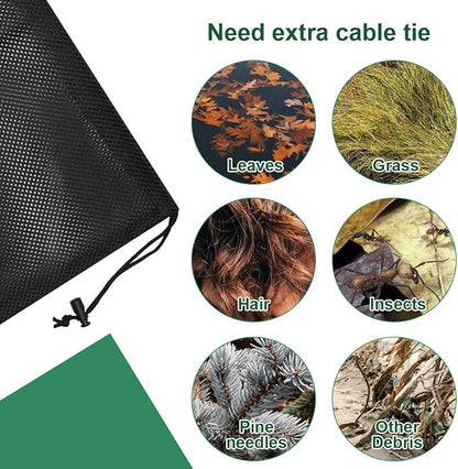 Coolrunner Pump Barrier Bag, 17.3"x 17.3" Pond Filter Mesh for Biological Filters, Black Large Media
