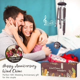 10th Anniversary Wind Chimes Gifts for Men Women, Romantic 10 Year Anniversary for Couples, Parents, Wife, Husband, Friends, Happy Anniversaries Decorations