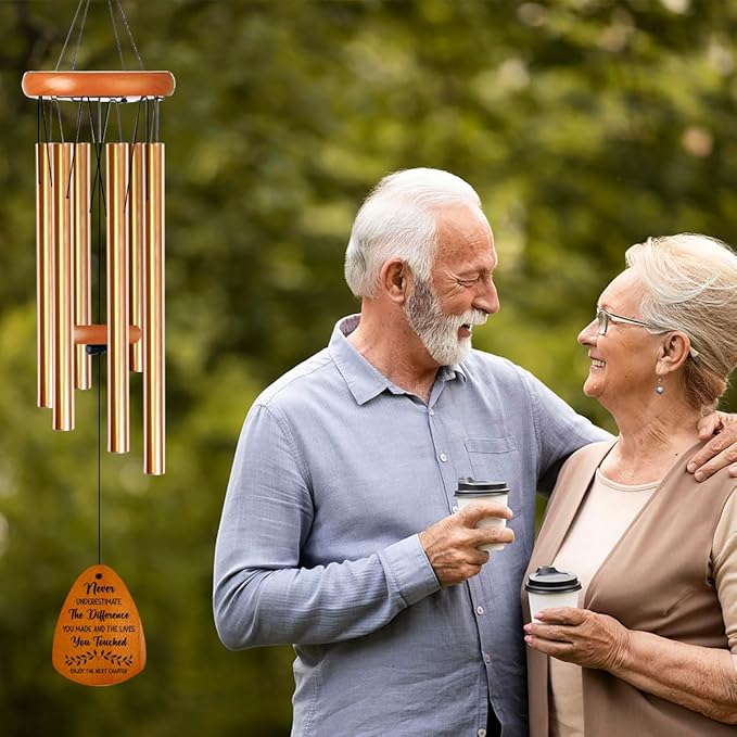 Farewell Gifts for Coworkers Moving Away Gifts for Friends Goodbye Gifts for Coworkers Going Away Gifts for Coworkers Women Retirement Gifts for Women Men Next Chapter Wind Chimes