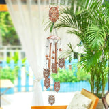 Owl Wind Chimes Outdoor Owl Gifts for Women/Men/Mom/Wife/Grandma Birthday Gifts Memorial Gift Metal WindChimes for Outside/Indoors, Lawn, Patio, Home, Porch, Yard Decor, Garden Decorations