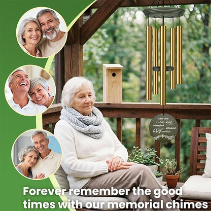 Personalized Guitar Memorial Wind Chime, in Loving Memory of Guitarist Memorial Gifts, Bereavement Gift, Sympathy Gift, Guitarist Loss Gift, Brother Loss Gifts, Produced in USA