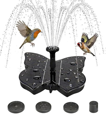 Solar Fountain Bird Bath Fountain Pump,Water Fountain Outdoor Garden,Free Standing Floating Solar Powered Water Fountain Pump for Bird Bath, Garden, Pond, Pool, Outdoor﻿