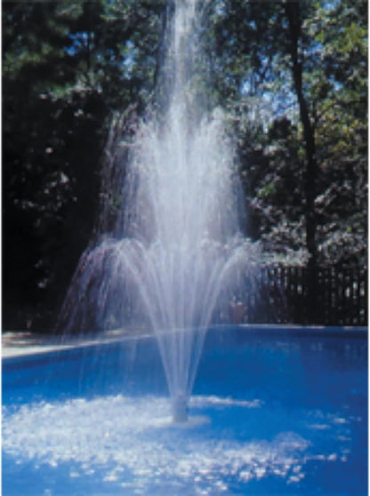 Aqua Select Floating Outdoor Pool Fountain | Adjustable Height Up to 16' Feet | Decorative Three Tier Grecian Fountain | for Above Ground or Inground Swimming Pools | Easy to Install | White