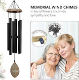 ASTARIN Personalized Name 35" Memorial Wind Chimes, Metal Sympathy Gifts for Loss of Mother Father Loved One, Bereavement Wind Chime in Memory Gift, Decor Outdoor Garden Patio, Produced in USA