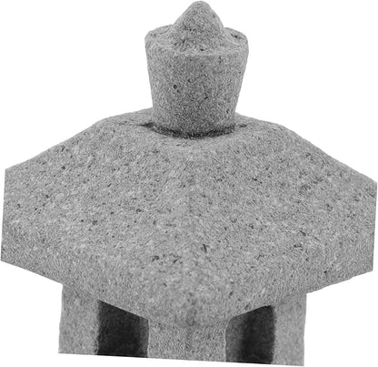 POPETPOP 2sets Stone Statues for Garden Pavilion Statue Adornments Miniature Landscape Decor 3pcs*2