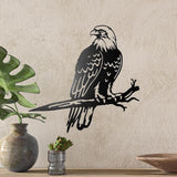OULYDEKO Bald Eagle Metal Bird Yard Art, Outdoor Tree Decor, Eagle Statue Gift for Men