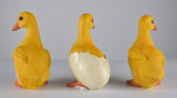 JORAE Ducks Statue Yard Garden Decorations Set of Three, Ducklings Ornament Animal Outdoor Statue, 5 in, Polyresin