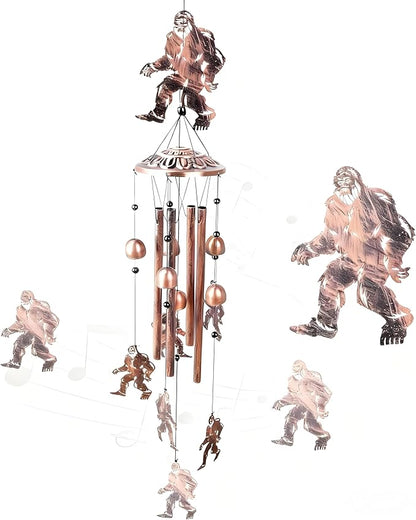 for Men Bigfoot Wind Chimes Outdoor Big Foot Sasquatch Gifts for Women/Dad/Grandpa Birthday Metal WindChimes for Outside/Indoors, Home, Lawn, Patio, Garden Decor, Yard Decor