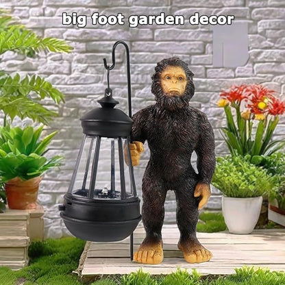 Bigfoot Garden Statues with Lamp Solar Outdoor Decors, Solar Light Big Foot Sasquatch Yard Decorations for Front Porch Patio Lawn Decor, Bigfoot Gifts Sasquatch Gifts Outdoor