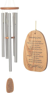 Woodstock Chimes Signature Collection, Woodstock Reflections, 22'' Serenity Prayer Inspirational and Memorial Wind Chimes for Outdoor, Patio, Home or Garden Décor (WRSP)