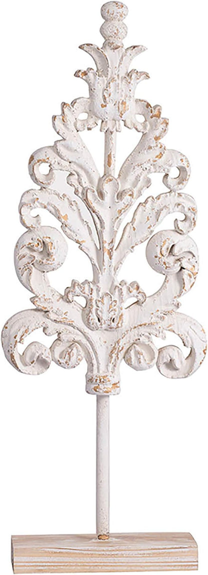 A & B Home 25" Decorative Abstract Cement Sculpture with Distressed Finish