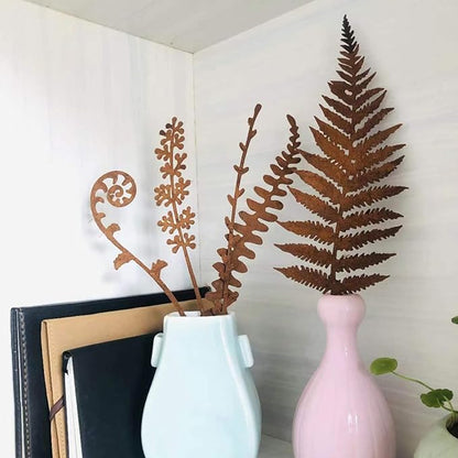 5Pcs Garden Decor Metal Flowers for Outside,Garden Stakes Decorative,Flower Bed Decor Plant Stakes,Garden Statues Outdoor Clearance,Metal Yard Art Outdoor,Plant Decorations for Pots
