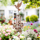 Hummingbird Wind Chimes for Outside - Hummingbird Gifts for Women Men, Memorial Wind Chimes for Outdoor, Garden Patio Yard Decor, Birthday Mother's Day for Mom Grandma