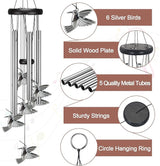 Virekm Windchimes Outdoors Clearance, Door Chime Wind Chimes for Outside Sympathy Wind Chimes for Patio Decoration, Garden Decor. Zen Garden Decor（Hummingbird）