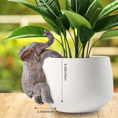Elephant Resin Decorative Garden Statue – Outdoor Yard Art and Lawn Ornament, Gifts for Women & Men, Elephant Lover Sculpture, Patio & Garden Decor