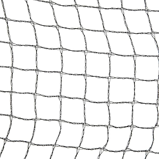Pond H2o Black Premium Pond Protection Cover Net with Fixing Stakes 20 Ft by 13 Ft (6m x 4m) Heavy Duty Woven Fine Mesh Garden Netting Cover for Leaves, Protects Koi Fish