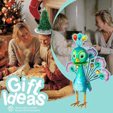 Natelf Metal Statue Peacock Sculpture for Outdoor Garden, Yard, Patio, Lawn & Indoor Home Decor, Peacocks Statues Gift for Women, Mom, Grandma on Mother's Day & Birthdays.