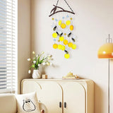 X-PREK 23" Bees Wind Chimes for Outside, Unique Stained Glass Wind Chimes Garden Decor, Windchimes Outdoors Suncatcher Gift for Women, Mom, Grandma, Unisex