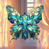 Christian Cross Acrylic Suncatcher, Sun Catchers for Window Hanging Ornament, Stained Glass Effect Indoor Outdoor Garden Decor for Mother's Day, Mom, Grandma, Wife, Women