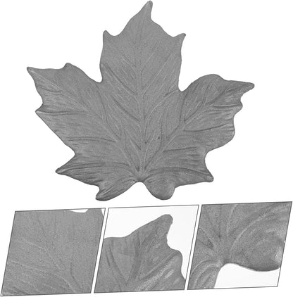 YARNOW 1.35kg Garden Decorative Maple Stepping Stone Elegant Outdoor Walkway Paver for Pathways and Yards Cast Iron Design Garden Ornament