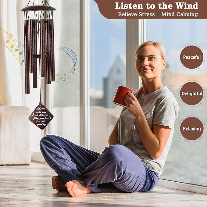 30th Birthday Gifts for Women, 32” Wind Chimes 30 Year Old Birthday Gifts for Her Sister Daughter Friend