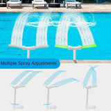 2-Pack Pool Fountain - Dual Spray Water Fountains for Above and In-Ground Pools, Adjustable Fluorescent Dual Spray Waterfall Sprinkler Cooler for Pool, High-Pressure Pool Spray Fountain.
