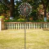 VEWOGARDEN Large Wind Spinners Outdoor Metal 3 Tier Wind Sculptures & Spinners Ornament Art for Garden, Patio, and Lawn Decoration