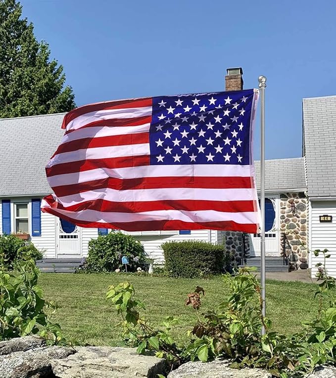 American Flag, Double Sides Priting US Flag 3x5 Ft- Upgrade 3-Ply Longest Lasting USA Flag. Heavy-Duty American Flags with Vivid Color and Brass Grommet for Outdoor & Indoor, Fade & UV Protected