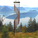 Woodstock Chimes Signature Collection, Woodstock Habitats Rainfall, Medium (31'') Green, Decor Designs Wind Chimes for Outdoor, Patio, Home or Garden Décor (HCRG)