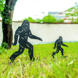 EZTZEN 15.8 inch Bigfoot Outdoor Decor Big Foot Sasquatch Gifts for Men/Dad/Women Metal Bigfoot Silhouette Statues for Yard Decor, Garden Decor, Yard Art, Forests, Yard Display, Lawn Decorations