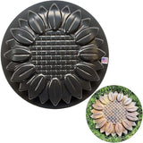 AUTUMN Sunflower Small Durable Stepping Stone Mold - Concrete Cement Mold - DIY Stepping Stones for Walkway - Flower Statue for Garden Decor