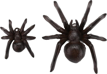 BRASSTAR Cast Iron Spider Statue Delicate Modelling Interior and Exterior Decoration Suitable for Placing Study Garden Lawn Balcony TQGJPT471