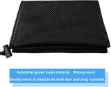 1Pcs Pump Barrier Bag, Black with Drawstring Pond Pump Filter Bag for Pond biofilters Aquarium Filtration and Outdoor Swimming Pool Media Bags(11.8"x 15.7")