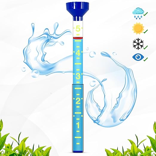 Headwind EZRead 26” Giant Professional Outdoor rain Gauge, USA Made Heavy Duty All Weather Freeze Proof mountable with Float, Dark Blue (820-0020)
