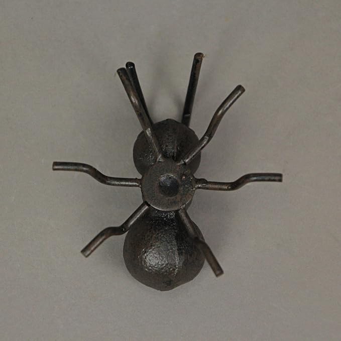 Upper Deck Set of 6 Cast Iron Ant Sculptures Home Garden Decor Metal Outdoor Statue Yard Art