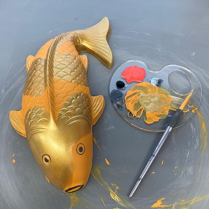 AUTUMN Fish Koi Garden Decor Mold, Concrete Cement Mold, Fish for Garden Figure, DIY Outdoor Decor, Koi Statue for Garden. One Mold - 2 Fish