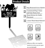 Personalized Bulldog Dog Memorial Grave Marker,Custom Dog Memorial Memorial Stake,Dog Memorial Plaque Burial Stake Engraved Sign,Sympathy Grave Stake for Lost Dog,Dog Memorial Statue Headstone Bulldog