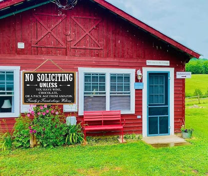 No Soliciting Sign for Home, Funny Yard Sign Porch Door Decor, Rustic Brown Farmhouse Home Wall Hanging Plaque Decor for Outdoor, 6 Inch By 11 Inch (CA7US-014)