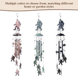 Wind Chimes for Outside Bigfoot, Metal Bigfoot Wind Chimes with 6 Chimes and 4 Aluminium Tubes, Beautiful Sounds Sasquatch Gifts for Outside, Home, Lawn, Porch, Patio, Garden Decor, Yard Decoration
