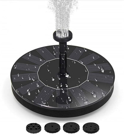 Solar Bird Bath Fountain Pump for Outside,Solar Fountain with 6 Nozzle,Free Standing Floating Solar Powered Water Fountain Pump for Bird Bath, Garden, Pond, Pool, Outdoor 2 Size