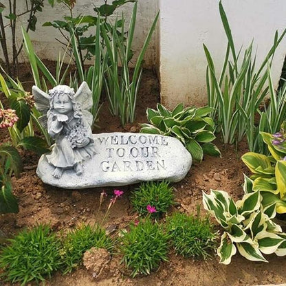 Garden Ornaments Resin Angel Bionic Stone Ornaments Villa Garden Courtyard Sculpture Park Landscape