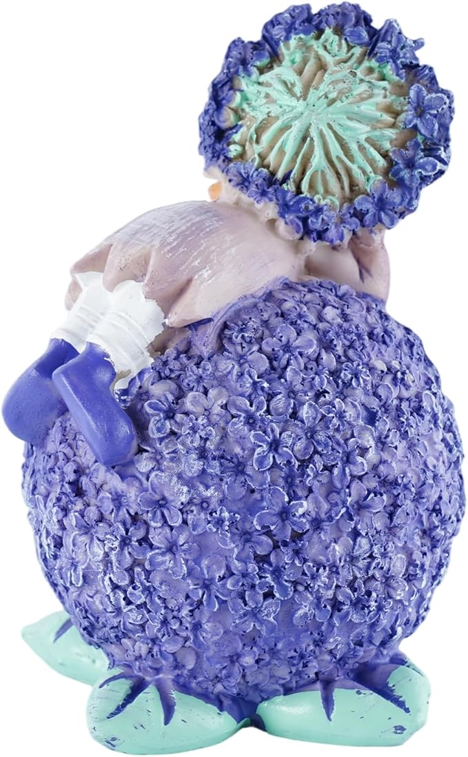 Charming Boy and Girl Garden Figurines Lavender Themed Decor Statues Spring Summer Resin Figures for Outdoor Patio Lawn Yard Art Decoration