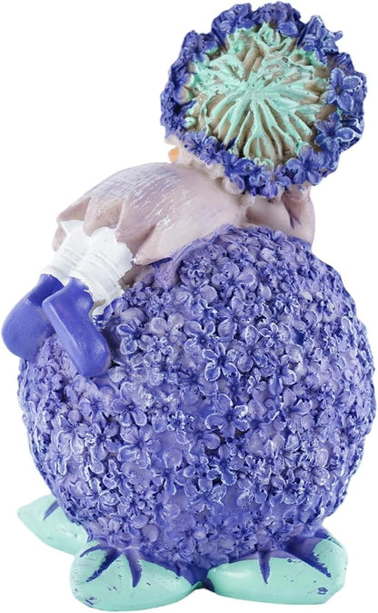 Charming Boy and Girl Garden Figurines Lavender Themed Decor Statues Spring Summer Resin Figures for Outdoor Patio Lawn Yard Art Decoration