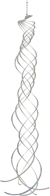 In the Breeze Mylar Spinner Silver Turbulance — 36" Long