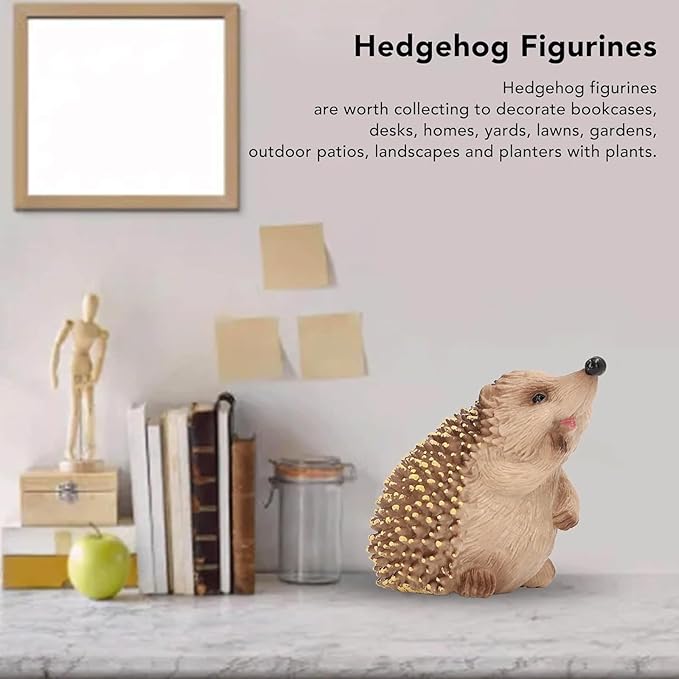 Garden Statues Hedgehog Figurines Hedgehog Garden Statues Outdoor Resin Garden Statues Cute Hedgehog Decor Hedgehog Decorations for Home Yard Ornaments Decor