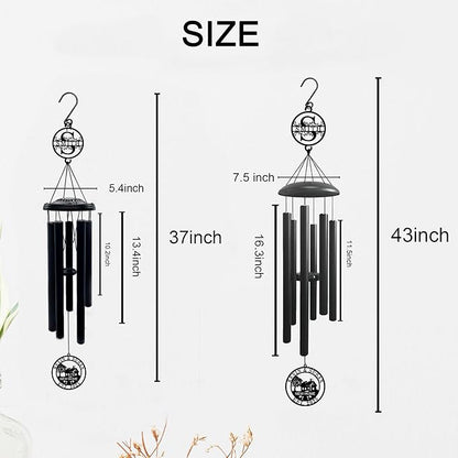 Personalized Wind Chimes House Warming Gifts New Home, 37" Large Deep Tone Windchimes with Custom Name, Unique Housewarming Gift Ideas for Couples & New Homeowners